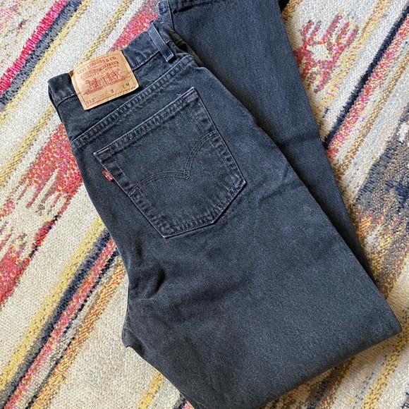 Vintage Dark Grey/Black Levis 512 Jeans - Picture 1 of 7